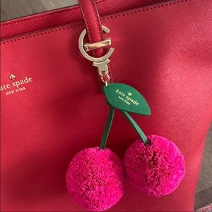 KATE SPADE / CHERRY Key Chain/Purse Charm✨